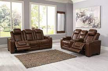 Load image into Gallery viewer, Backtrack Chocolate Power/Air Massage Reclining Sofa and Loveseat