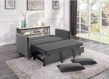 Load image into Gallery viewer, Greenway Grey Sofa With Pull-Out Bed 9406