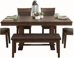 Wieland Brown Finish Dining Room Set 5614