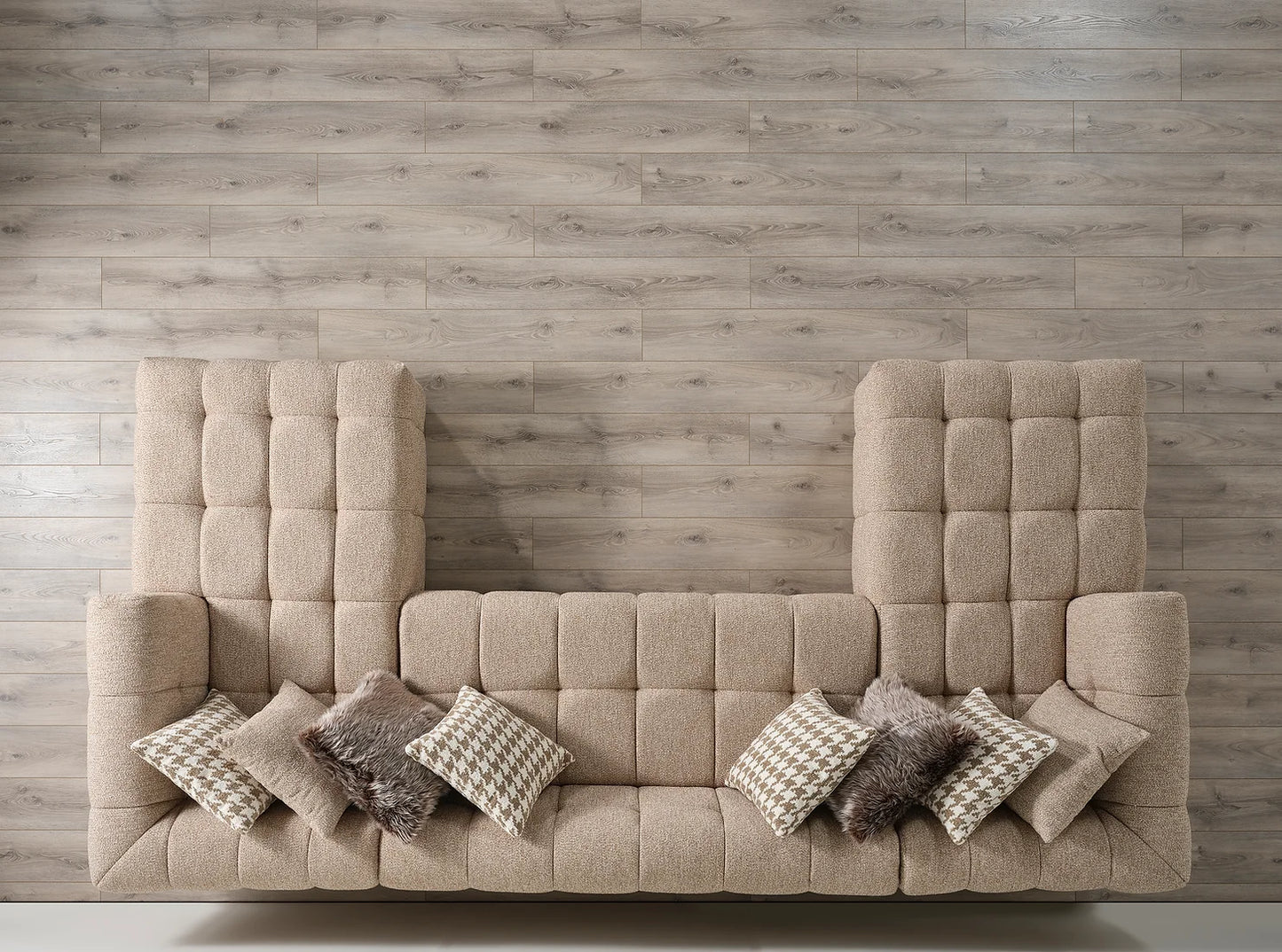 Florida Brown Double Chaise Sectional