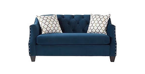 Bing Indigo Fabric Sofa and Loveseat S16150
