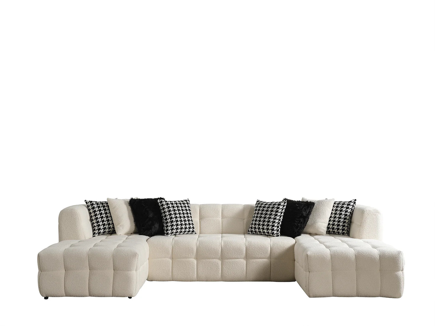 Florida Cream Double Chaise Sectional