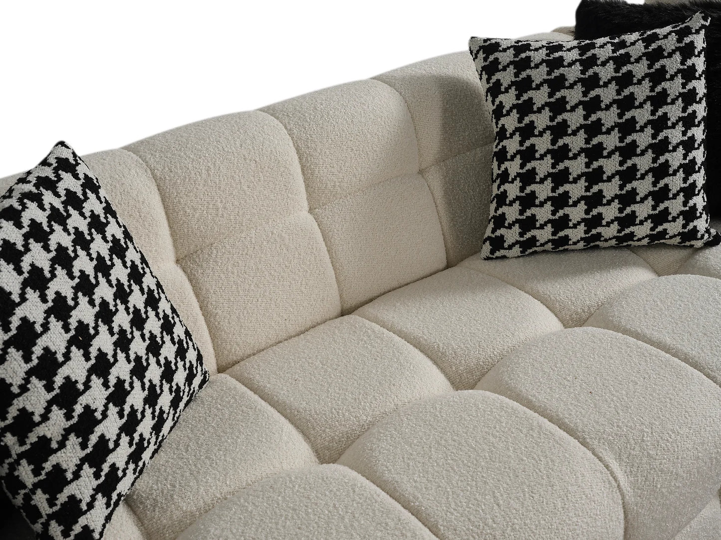 Florida Cream Double Chaise Sectional