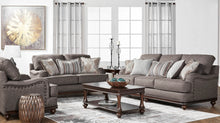 Load image into Gallery viewer, Driftwood Wood Trim Sofa and Loveseat S17200
