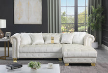 Load image into Gallery viewer, Yaz Cream Velvet Sectional S6200