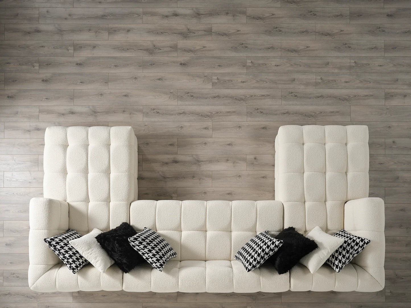 Florida Cream Double Chaise Sectional