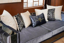 Load image into Gallery viewer, Bronte Grey Velvet Sofa and Loveseat S6000