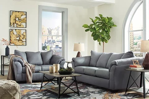 Darcy Steel Living Room Set 75009