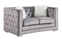Load image into Gallery viewer, Paris II Gray Sofa and Loveseat S4112