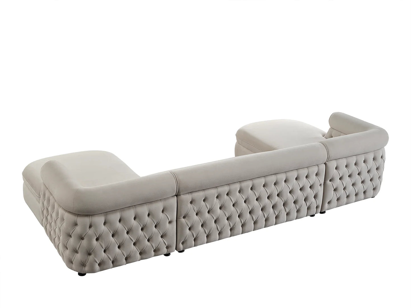 Brooklyn Cream Double Chaise Sectional