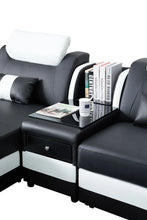 Load image into Gallery viewer, Matrix Black Sectional with Coffee Table and TV Stand S9916