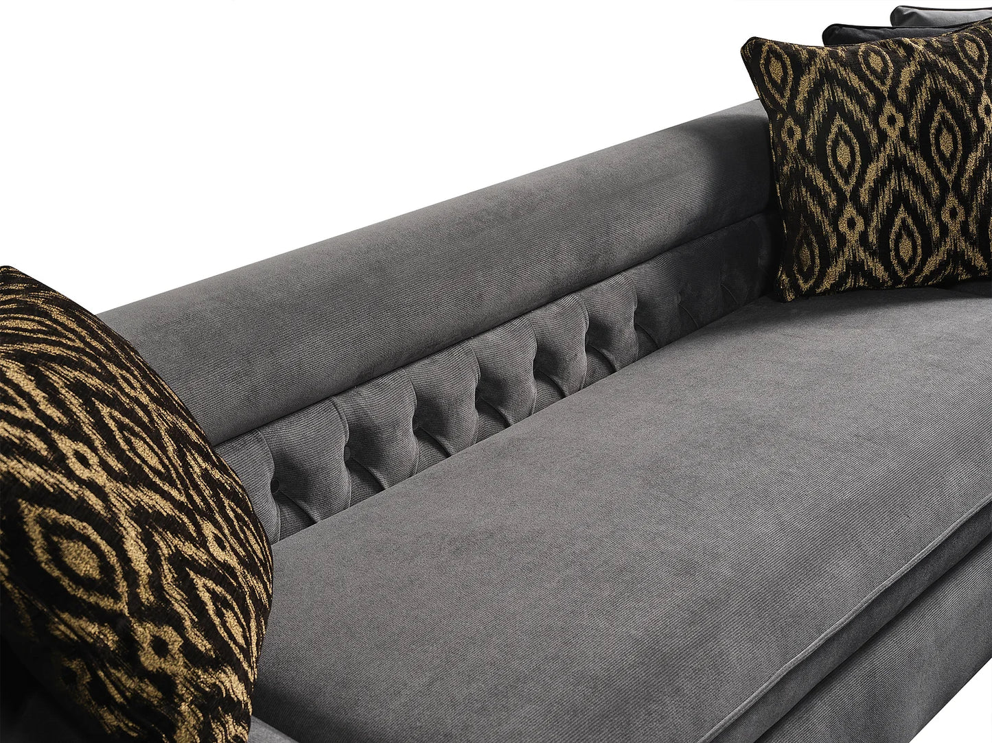 Brooklyn Grey Double Chaise Sectional