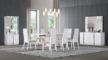 Load image into Gallery viewer, Chloe White Italian Dining Set D82
