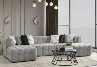 Florida Grey Double Chaise Sectional