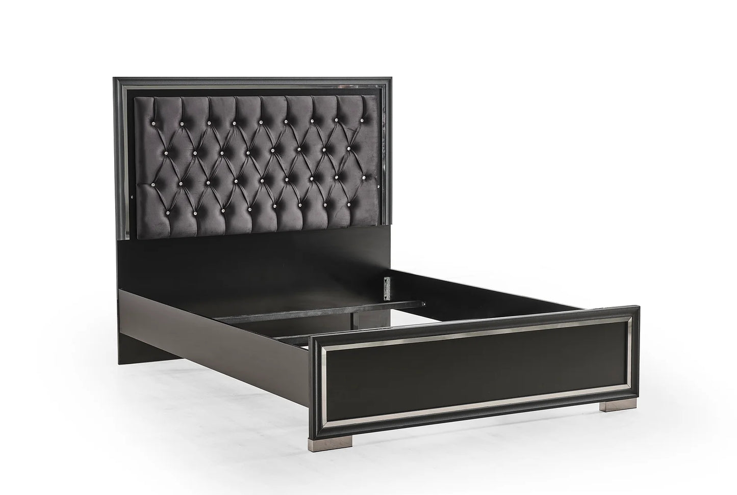 Rino Black Panel LED Bedroom Set B949