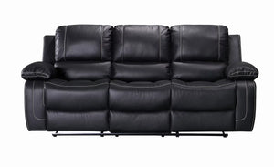 Nova Black Reclining Sofa and Loveseat S3009