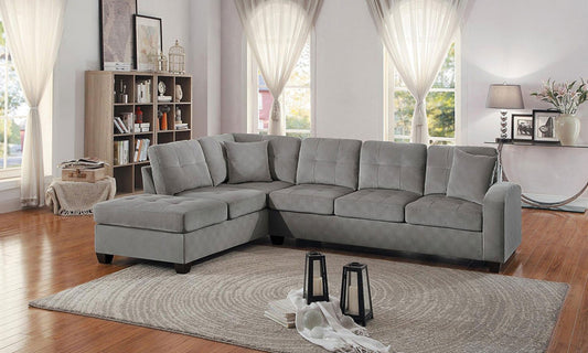 Emilio Taupe Reversible Sectional 8367