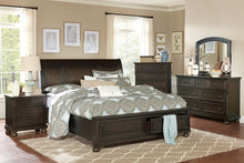 Load image into Gallery viewer, Begonia Grayish Brown Storage Platform Bedroom Set 1718GY