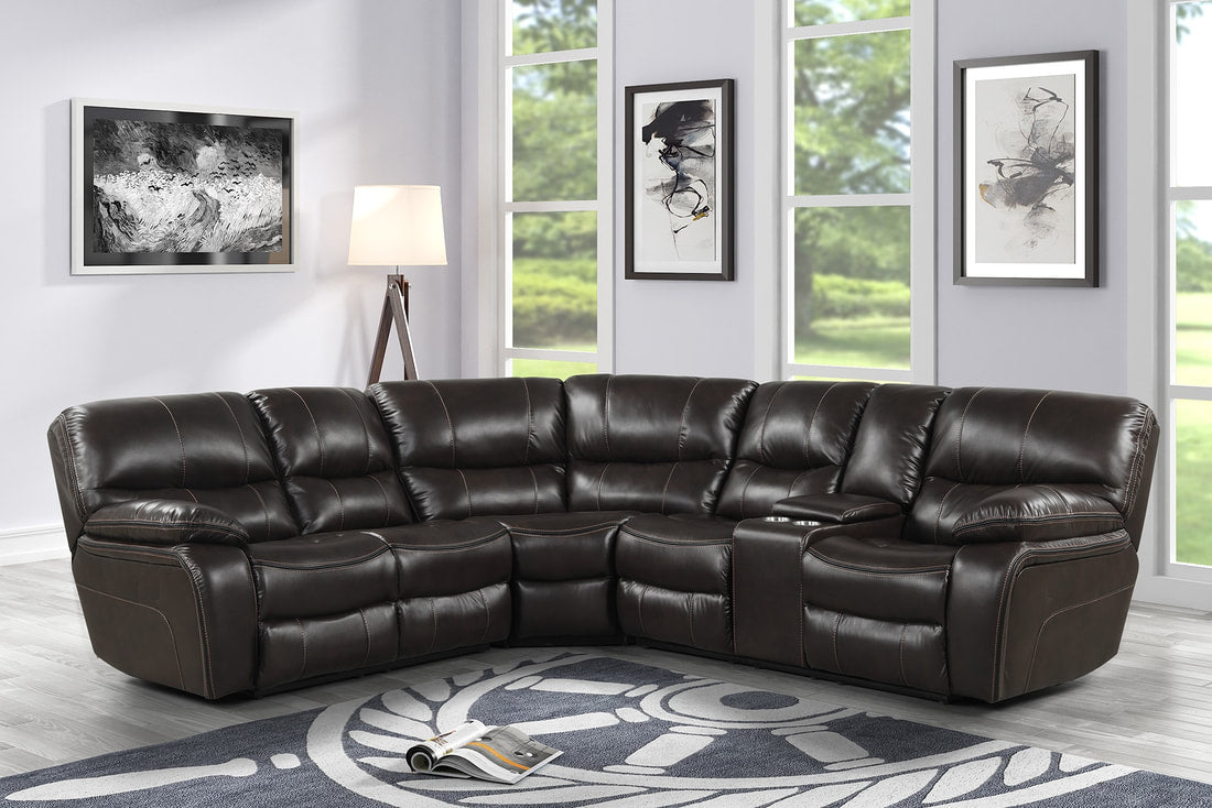 Florence Brown OVERSIZED  Reclining Sectional