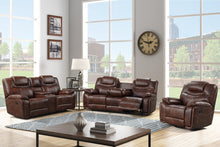 Load image into Gallery viewer, Galveston Oversized  Brown 3pc Reclining Set