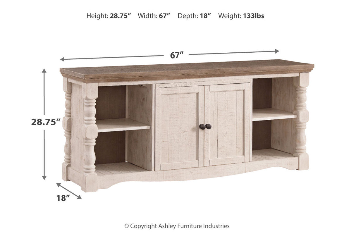 Havalance Two-tone 67" TV Stand W814