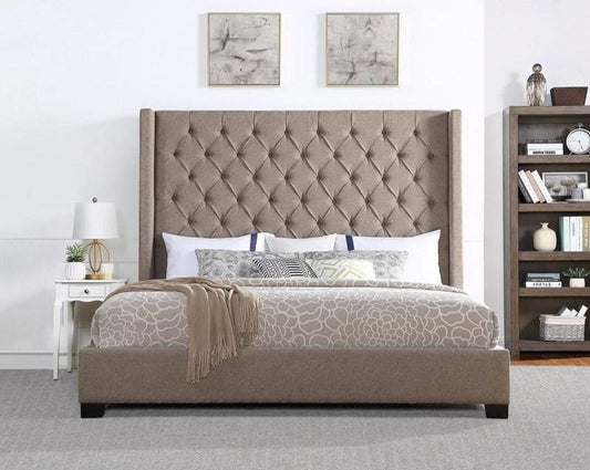 Franco Brown Velvet King Upholstered Bed

SH229