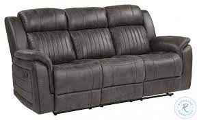 Centeroak Grey  Reclining Sofa and Loveseat 9479