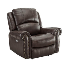 Load image into Gallery viewer, Italia  Brown  POWER/TOP GRAIN LEATHER 3pc Reclining Set