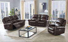 Load image into Gallery viewer, Italia  Brown  POWER/TOP GRAIN LEATHER 3pc Reclining Set
