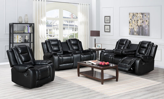Jordan2018 Black 3pc Reclining Living Room Set