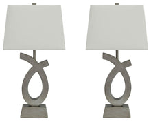 Load image into Gallery viewer, Amayeta Silver Finish Table Lamp (2pc Set) L243143