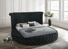 Load image into Gallery viewer, Penthouse Storage Platform  Black Queen Bed with USB