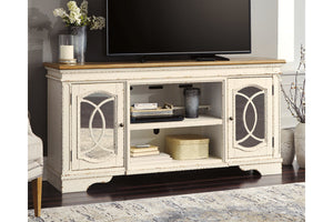 Realyn Chipped White 74" TV Stand W743