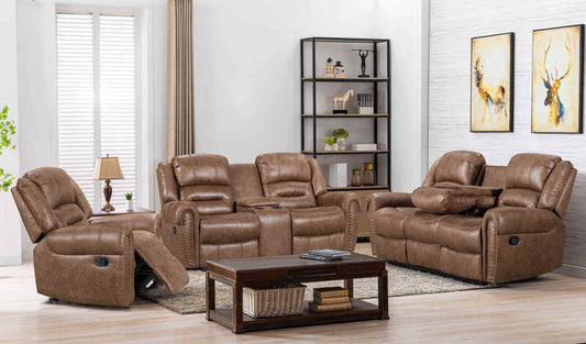 Rivercreek2023 Brown 3pc Reclining Set