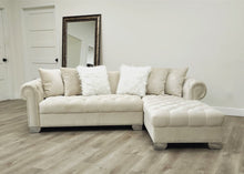 Load image into Gallery viewer, Royal Beige Velvet RAF Sectional Sofa
