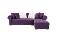 Load image into Gallery viewer, Royal Velvet RAF Sectional Sofa Purple