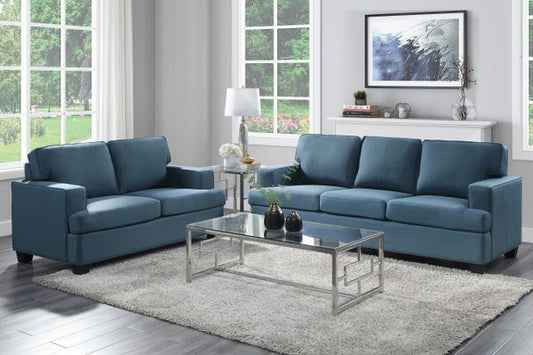 Elmont Blue Sofa and Loveseat 9327