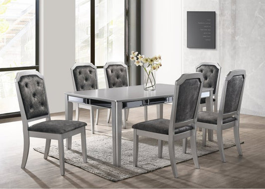 Travis Silver 7pc Dining  Set