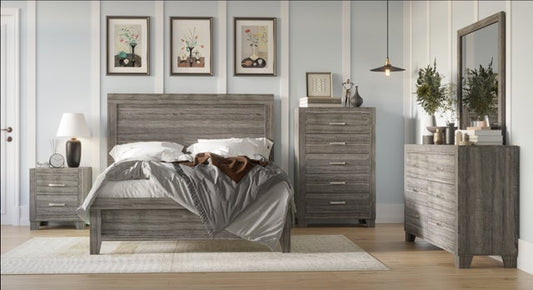 HH3600 Grey Panel Bedroom Set