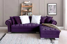Load image into Gallery viewer, Royal Velvet RAF Sectional Sofa Purple