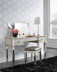 Lonnix Silver Finish Vanity with Stool

B410-122