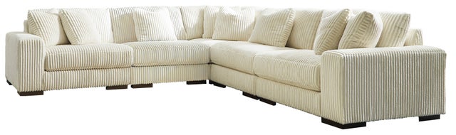 Lindyn Ivory 5pc  Sectional 21104