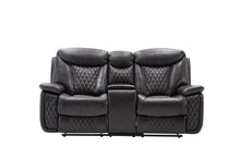 Load image into Gallery viewer, Chanel Gray 3pc Reclining Living Room Set