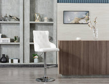 Load image into Gallery viewer, Bella White Leather Barstool