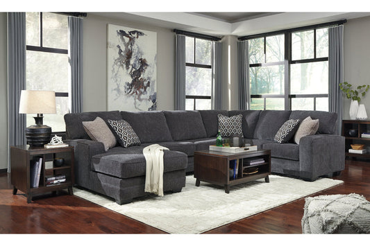 Tracling Slate 3-Piece Sectional with Chaise | 72600