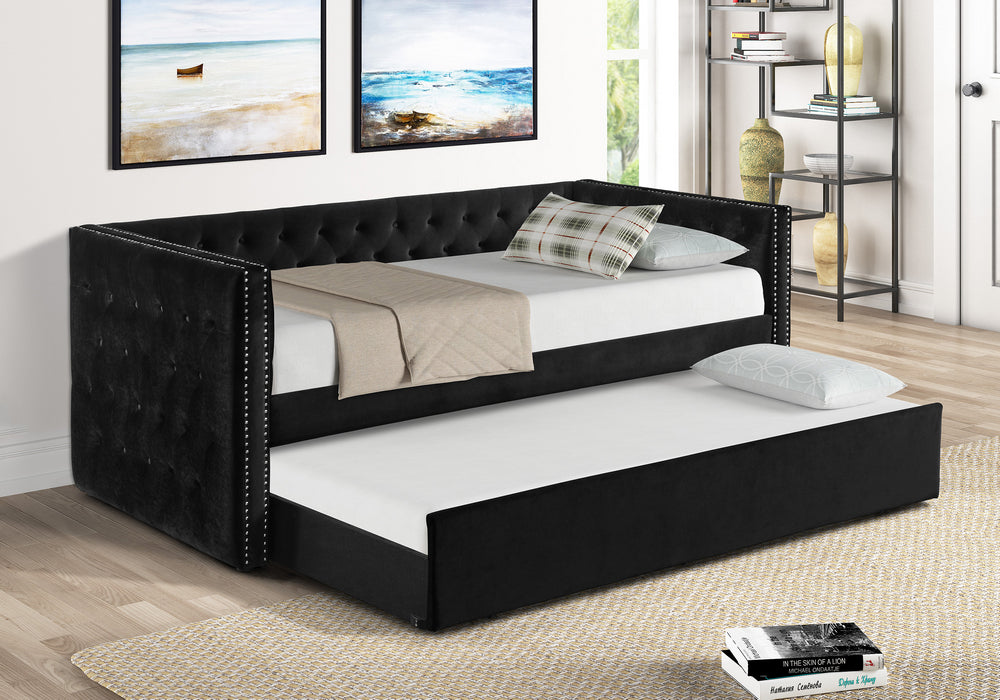 Trina Black Twin Daybed with Trundle | 5335