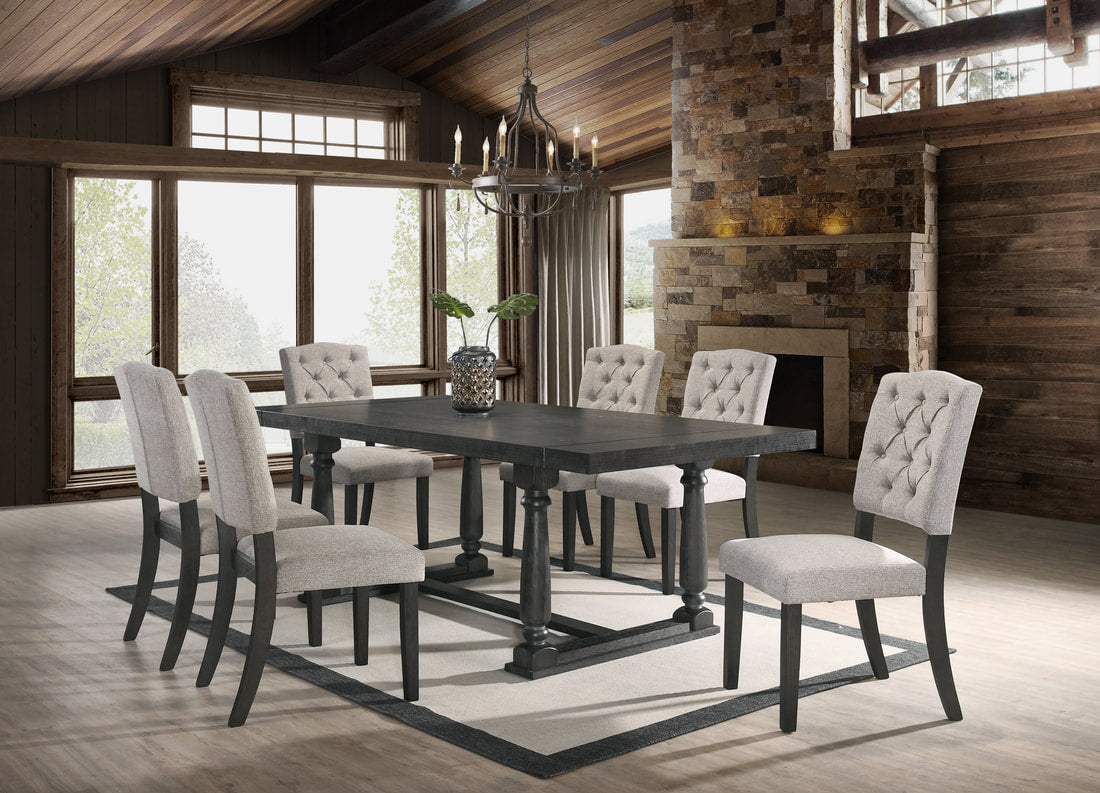 Henderson Gray 7pc Dining Room Set