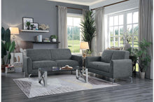 Load image into Gallery viewer, Venture Gray Fabric Sofa and Loveseat 9594